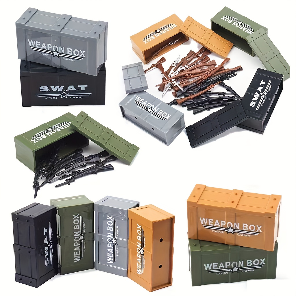 Compatible with Main Brand Assembly Military Box Armed Figure Model